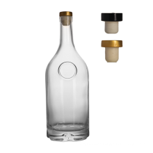 750ML 1000ML Cork Stop Cap Liquor Bottles Whisky Spirits Whiskey Tequila Gin Vodka Glass Bottle super flint glass bottle